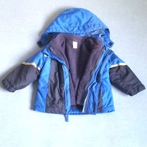 Boys Circo 12M Winter Blue and Silver Coat